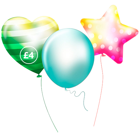 Balloons floating